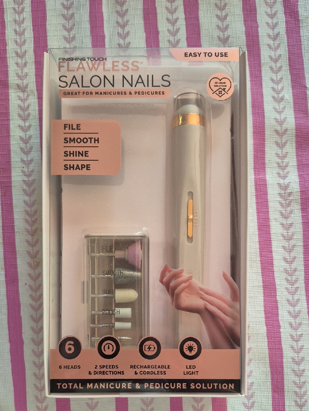 Finishing Touch Flawless Salon Nails Electric Manicure & Pedicure - White
